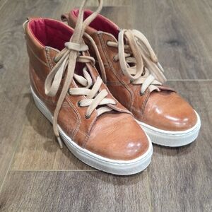 Bed Stu Rossela Brown Leather Hightop Sneaker Women's 6